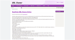 Desktop Screenshot of buygblcleaner.com