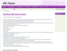 Tablet Screenshot of buygblcleaner.com